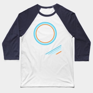 Blue concentric Baseball T-Shirt